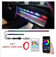 Lampu LED Ambience Light RGB Dashboard Interior Mobil colok USB + Remote