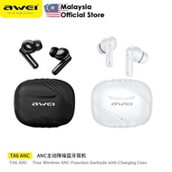 Awei TA6 ANC True Wireless Earbuds Noise Reduction ANC Earbuds Low Delay Awei Bluetooth Earbuds