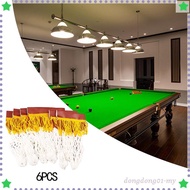 [Dong] 6Pcs Pool Table Nets Billiards Net Bags Pool Table Accessories