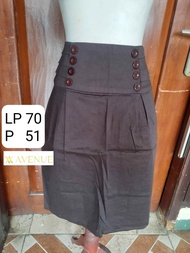 Avenue Basic Brown Skirt Rok Coklat - preloved