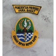West Java West Java Embroidered Patch Logo Emblem (yellow) + Location (1 set)