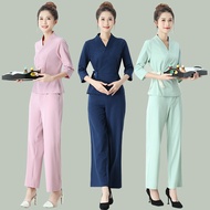 Beauty Salon Workwear Years Old Women Suit Autumn Women Foot Bath Club Overalls Trousers Beauty Salo