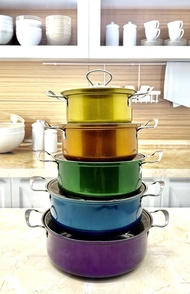 Panci set Colorfull 10 Pcs Stainless