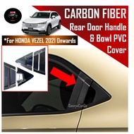 🔥SG SELLER🔥Honda VEZEL HR-V 2021 2022-Present Rear Door Handle Cover & Back Door Bowl Protector Carb