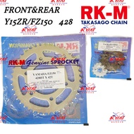 [RKM] SPROCKET & CHAIN 428 Y15ZR/FZ150I