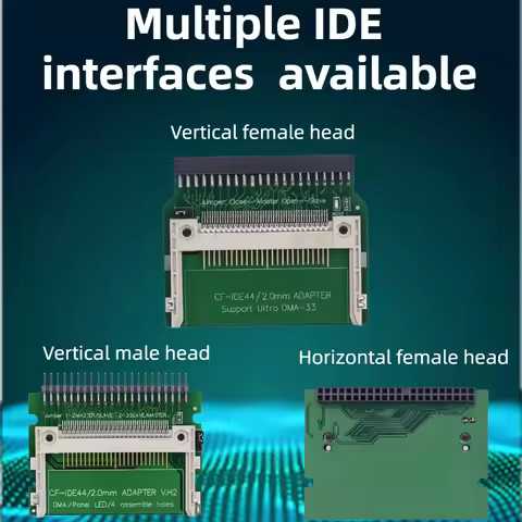 TISHRIC CF to IDE Adapter Card 2.5" Compact Flash Card Adapter CF to IDE 44Pin SSD HDD Memory Conver