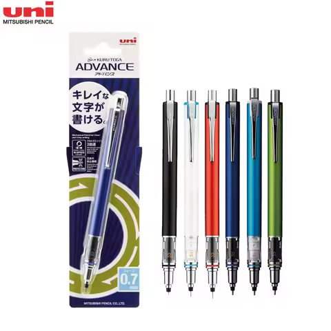 1Pcs Uni Mechanical Pencil Kuru Toga ADVANCE Twice Speed Simple pencils 0.3mm 0.5mm 0.7mm For Writin