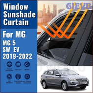 GIEVB สำหรับ MG MG5 SW 2019-2022หน้าต่างด้านรถยนต์ที่บังแดดกระจกม่านบังแดดแม่เหล็กผ้าม่านเด็กร่มกันแดดแสงอาทิตย์ QIOFD