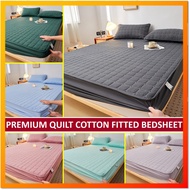Cadar Tilam Cadar Queen Getah Keliling Single/King Mattress Protector Fitted Cotton Bedsheet Sarung 