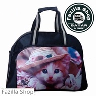 Elle jumbo hand bag travel Clothing bag Cute Cat Motif Elle bag Picture