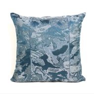 Modern Blue Jacquard Cushion Cover 45x45cm