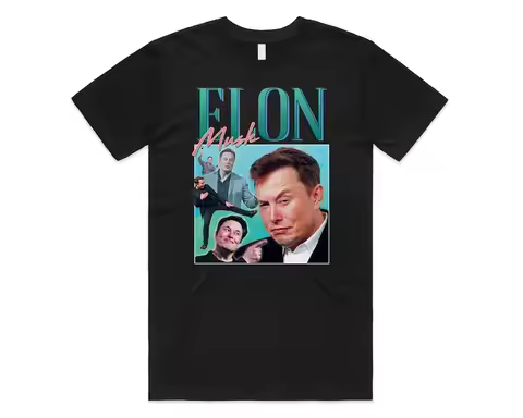 Koszulka Elon Musk Homage Tee Top Funny Meme Icon Legend 90's 80's
