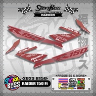 RAIDER 150 Fi DECALS ( 2023 R150 )【WITH FREEBIES】