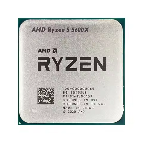 AMD Ryzen 5 5600X CPU R5 5600X 3.7 GHz 6-Core 12-Thread 7NM 65W L3=32M 100-000000065 Socket AM4 New 
