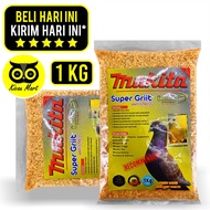 KICAU MART Makita Super Griit Gold 1kg Top Grit Asinan Pakan Burung Merpati Balap Tinggian Kolongan 