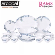 HOT🔥ARCOPAL 38PCS ROUND DINNER PLATE(SET OF 6 ) ALIA BLUE