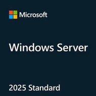微軟 Microsoft Windows Server 2025 Standard 中文標準隨機版(16 Core)