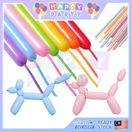 10pc Long Balloon 260 Latex Twisting Modelling Balloon Birthday Party Belon 长条马卡龙气球