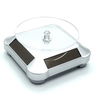 Solar-Powered Colorful Product LED Rotating Turntable Crystal Jewelry Phone Display Stand ARDC