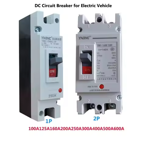 12V 24V 48V 300A 400A 500A 600A DC Circuit Breaker High Power Air Switch Molded Case Circuit Breaker