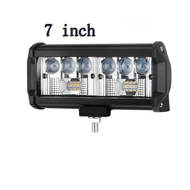 (warna lampu kuning + lampu putih)Lampu Sorot LED 120W Super Terang 12-24V 5 Mode Lensa Lampu Kerja