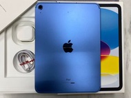 可當全新 iPad 10 WiFi+5G 64GB 藍色 宇宙超級無敵新淨 香港行貨 有保養到2024年12月28號 充電次數3次 電池最大容量100% Box Set 不議價 可預約到門市睇機
