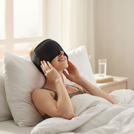 Migraine Ease Gel Ice Cap - Cold Gel Pack for Head and Face Therapy with Hot Compress Pouch for Mens