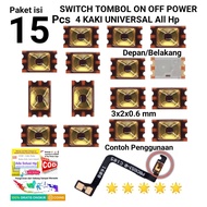 Tombol Power Volume Switch On Off Hp Kaki 4 Gold Universal Asus Xiaomi Oppo Vivo Ori New