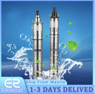 Submersible Pump Screw Pump Water Pump Household 220V 60Hz Deep Well Pump 260ft 328ft Deep Well Pump Submersible Bore Pump 0.5HP/1HP Water Pump 220v Solar Water Pump 3Inch Pump Use for Garden Agricultural Irrigation 【Free Shipping+1Year Warrant】
