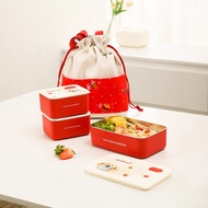 Stainless Steel Lunch Box Fresh-keeping Box Dachshund Dog Lunch Box Microwaveable Lunch Box 304 Stai