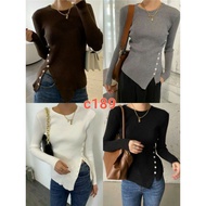 Korean top Women's Knit Tops / Women's Knit blouse Tops