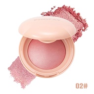PHOFAY Soft Glitter Blush Powder, Coherent Shiny Blush, Peach Makeup Powder Blush, Super June Plus B