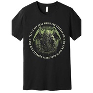 Cthulhu Death May Die Quote Cosmic Horror Cthulhu Premium T-Shirt 647316 funny Men’s Short Sleeve Gr