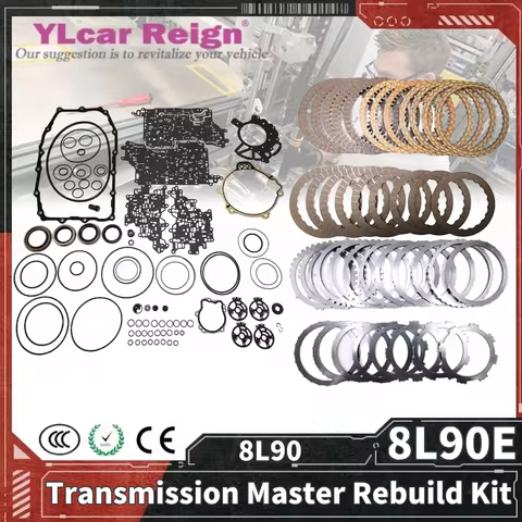 8L90 8L90E Automatic Transmission Overhaul Kit Master Rebuild Kit Clutch Friction Plates Steel Discs