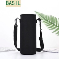 BASIL Sport Cup Covers Bag, 18/36/64oz Strap Water Bottle Cover Bag, Holder Pouch Insulated Black Po