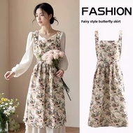 Floral Apron High-value Young Style Strap Anti-fouling Flower Shop Cafe Cake Shop Baking Work Clothe