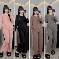 Pregnancy set - postpartum set - micky embroidered long elastic set - 4 colors confinement wear baju