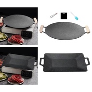 [baoblaze21] Korean BBQ Pan for Roasting Outdoor Cooking Indoor or Outdoor Grill Pans