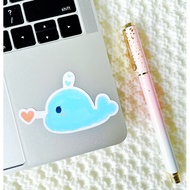 💖WATERPROOF💖Adorable Whale Luggage / Laptop Sticker #967