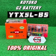KOYOKO BATTERY YTX5L NANO GEL SUZUKI V100 HONDA AIR BLADE MODENAS GT128 BATERI MURAH 6 BULAN WARRANT