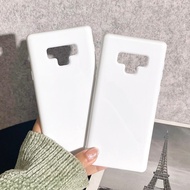 [SamSung Note 9] Glossy White Silicone Back Cover