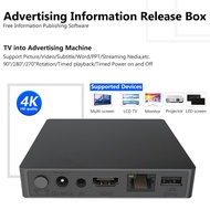 Advertising Box Digital Signage Player 4K Android Information Release Picture Rolling Subtitles Spli