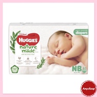 [Single] Huggies Platinum Naturemade Tape Diapers NB 60pcs Newborn Huggies NB