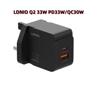 LDNIO Q1 20W / LDNIO Q2 33W / LDNIO Q3 45W PD + QC USB-C/A Dual Ports Fast Charge Charger Adapater (