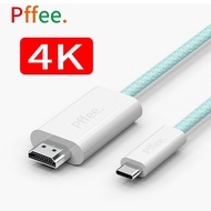 Pffee 4K Type C USB To HDMI Cable HDTV Digital AV Adapter For Phone 15 xiaomi huawei TV Projector