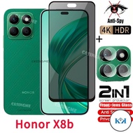 KK honor X8b 2023 Private Tempered Glass Anti-Spy Full Cover Screen Protector Anti Peek Privacy Film