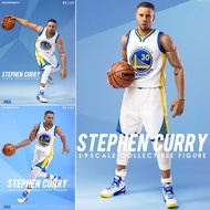 Figma ฟิกม่า Model Figure NBA basketball player บาส นักบาสเก็ตบอล Stephen Curry สตีเฟน เคอร์รี 30th 1/9 white jersey As the Picture One