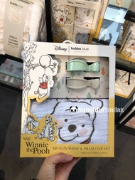 🇦🇺澳洲代購 🛩空運到港 Bubba Blue Australia Winnie the Pooh 小熊維尼 全棉紗巾 包巾 嬰兒車 被夾 推椅購物袋掛鉤安全鎖