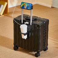 新款行李箱18吋小型可登機拉桿箱旅行超輕量密碼箱子