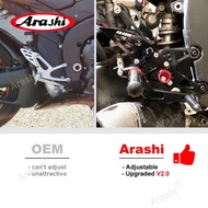 Arashi YZF-R1 Adjustable Footrest For YAMAHA YZF R1 2007 2008 07-08 CNC Foot Pegs Rider Rear Sets Re